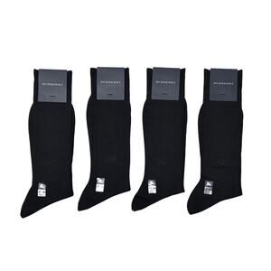 Burberry Black Dress Socks (Set of 4)
